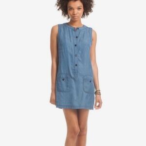 Trina Turk Chambray Shift Dress | size 4